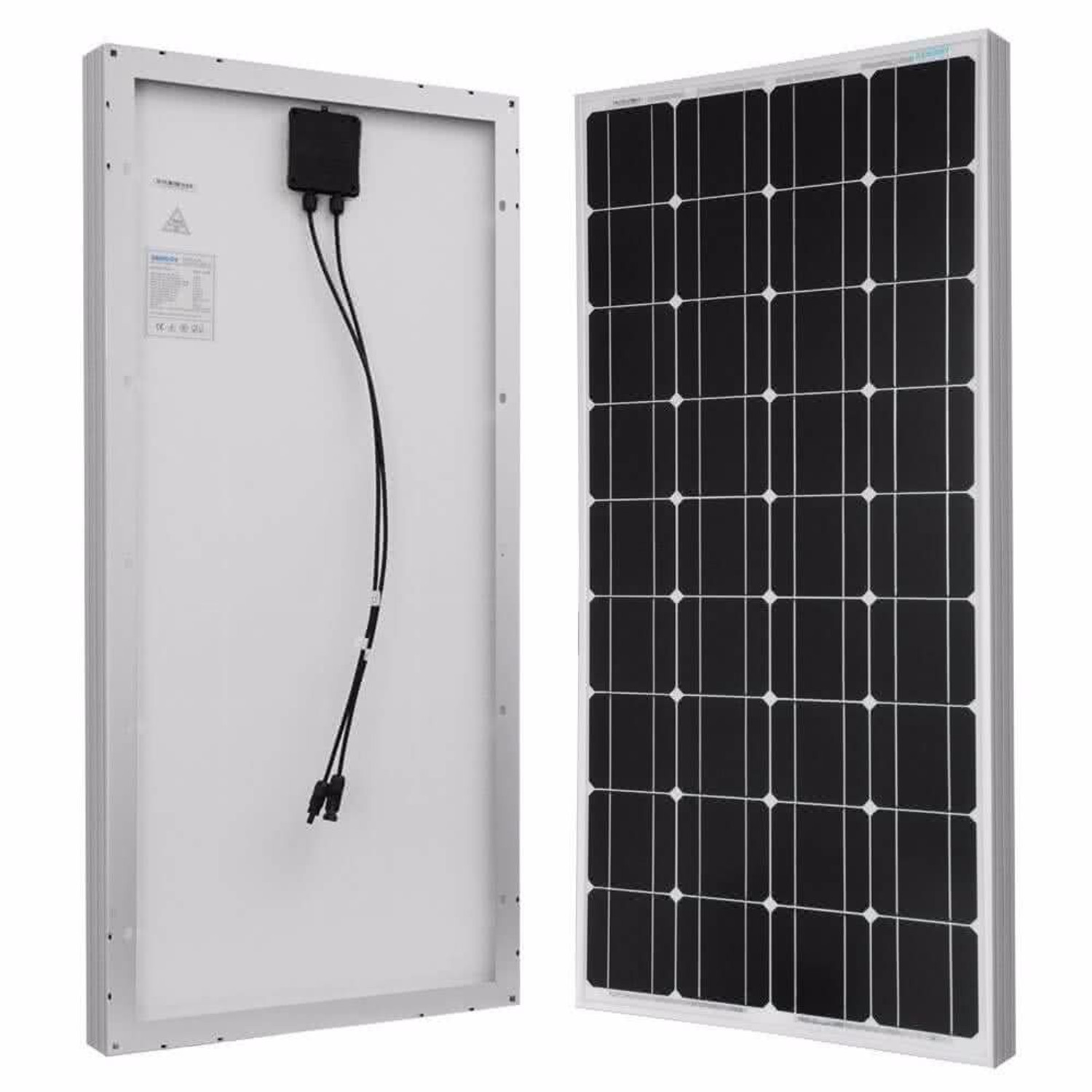 400W Monocrystalline solar panel (black cells with straight-cut edges)