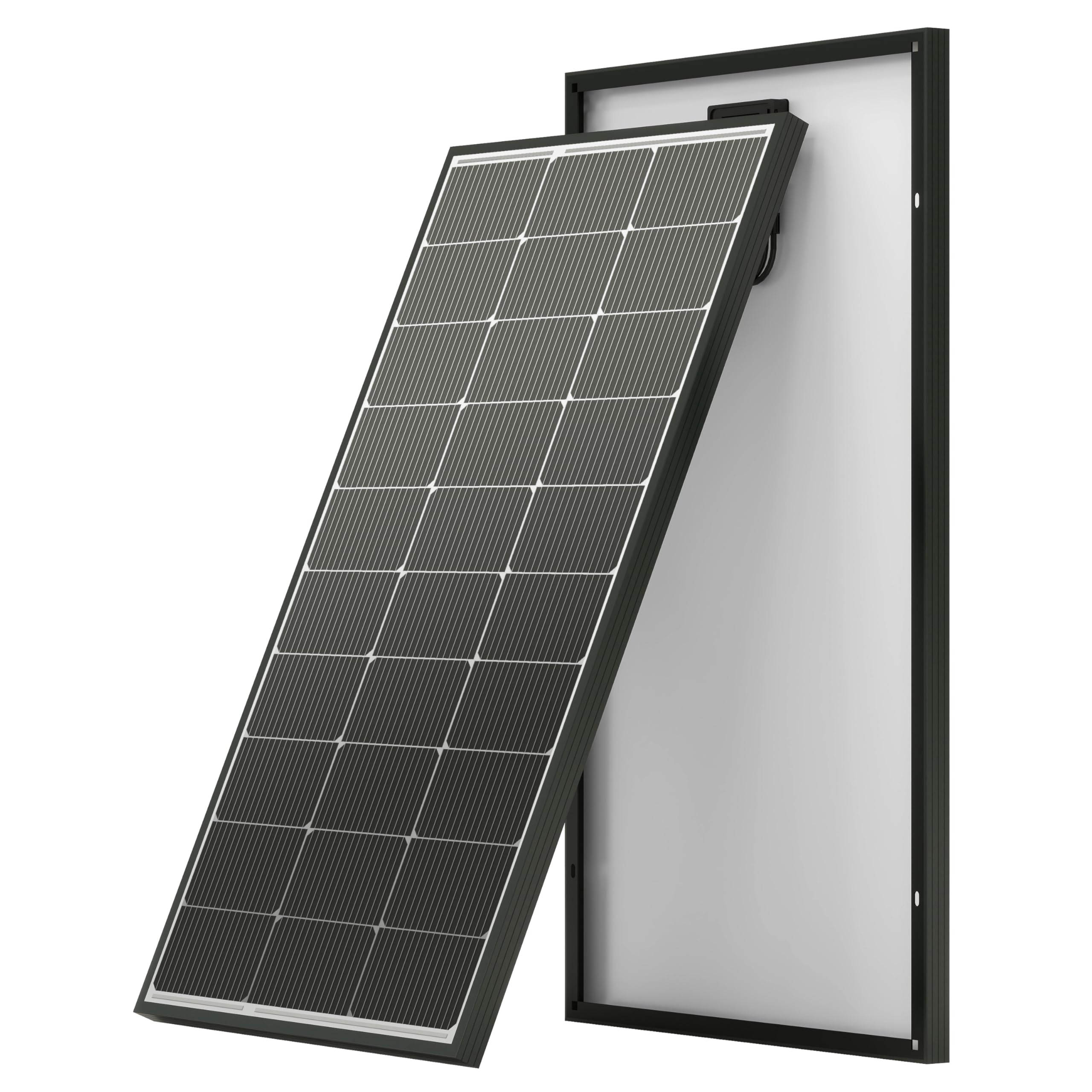 400W Monocrystalline solar panel (black cells with straight-cut edges)